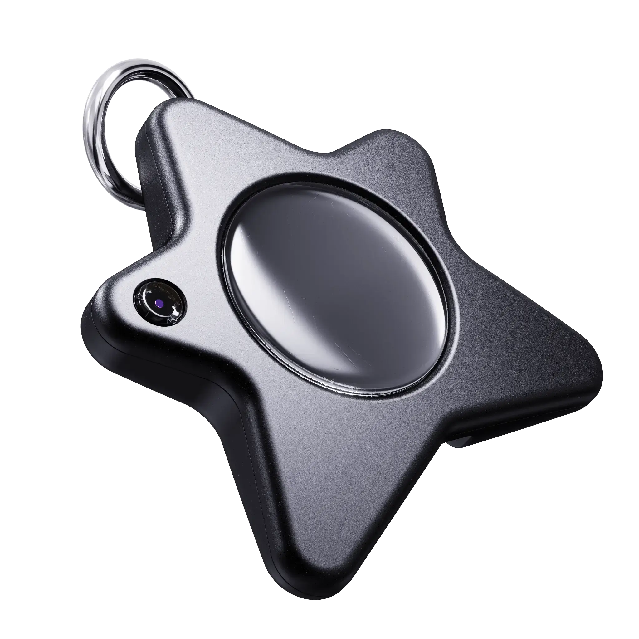The Aluminum edition of the Oneira pocket companion device with its animated face visible